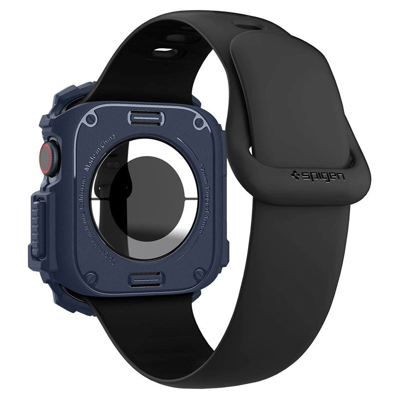 Spigen Rugged Armor Cover - Apple Watch 10 (42mm) - Fleksibelt Plastik - Blå