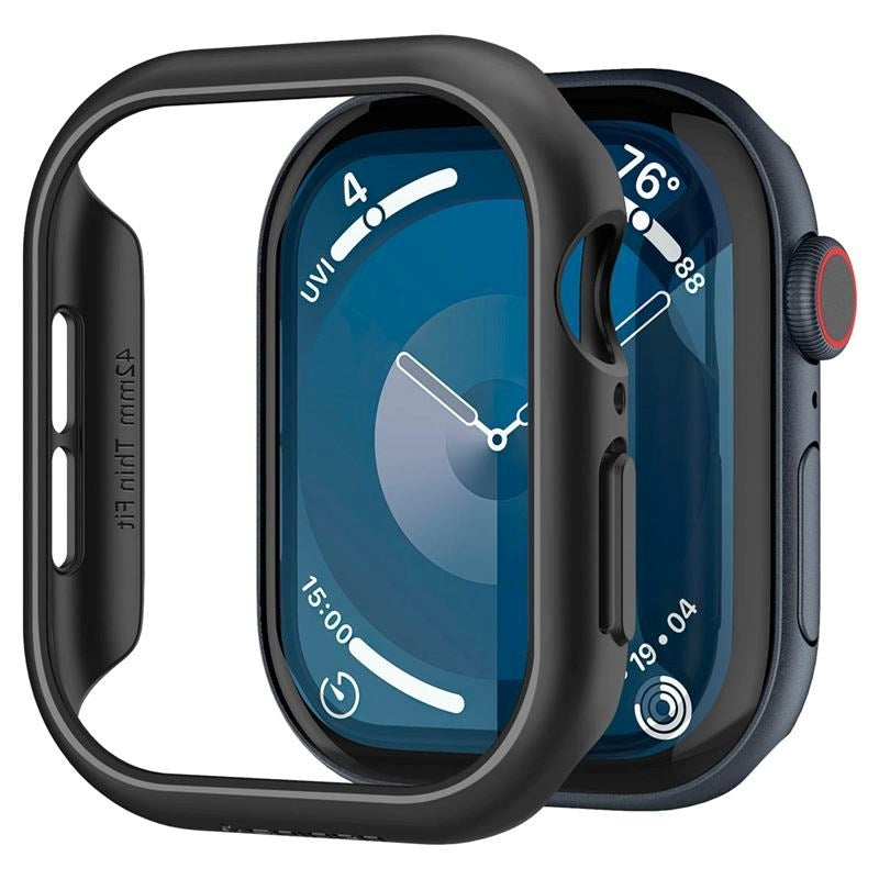 Spigen Thin Fit Cover - Apple Watch 10 (42mm) - Sort