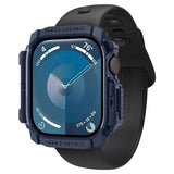 Spigen Rugged Armor Cover - Apple Watch 11 / 10 (46mm) - Fleksibelt Plastik - Blå