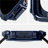 Spigen Rugged Armor Cover - Apple Watch 11 / 10 (46mm) - Fleksibelt Plastik - Blå