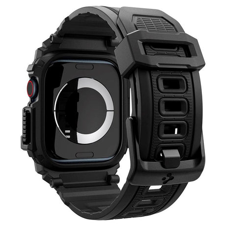 Spigen Rugged Armor Pro Rem m. Cover - Apple Watch 10 (46mm) - Sort