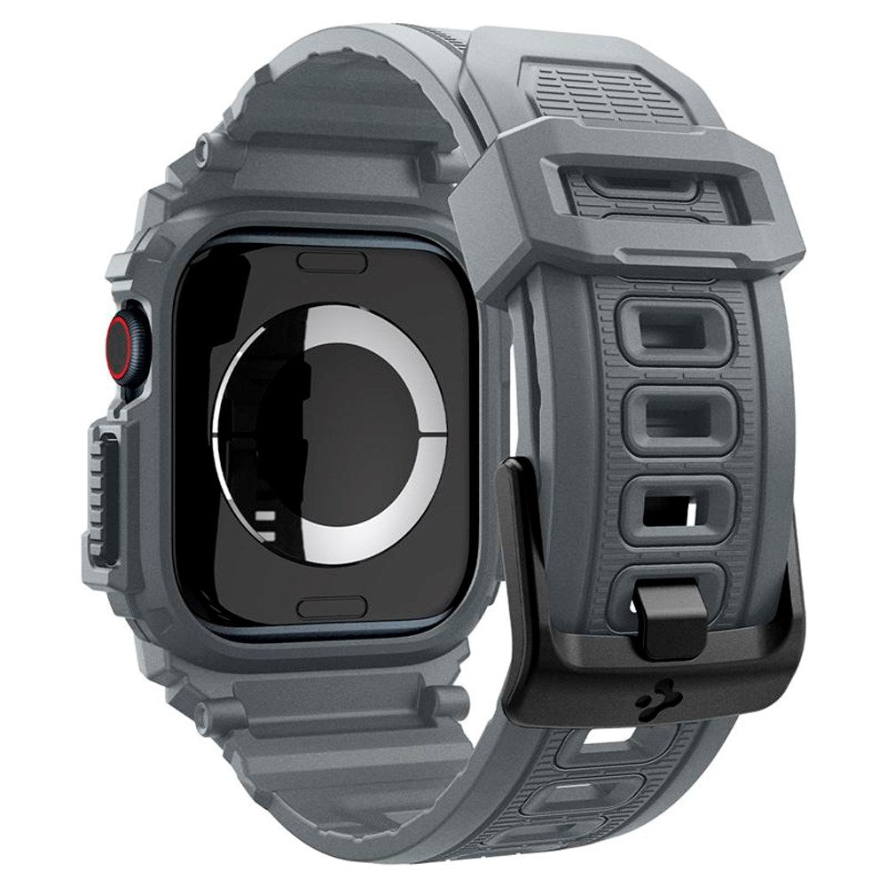 Spigen Rugged Armor Pro Rem m. Cover - Apple Watch 10 (46mm) - Grå