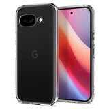 Google Pixel 9a Spigen Hybrid Crystal Clear Case - Gennemsigtig