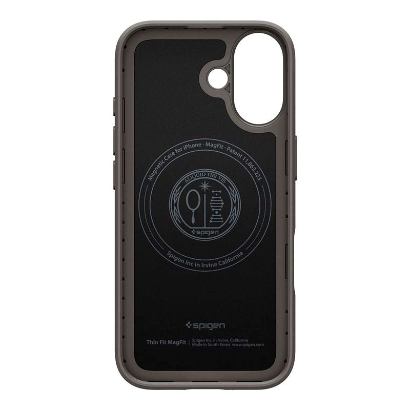 Spigen Thin Fit Cover - iPhone 17 - MagSafe Kompatibel - Grå