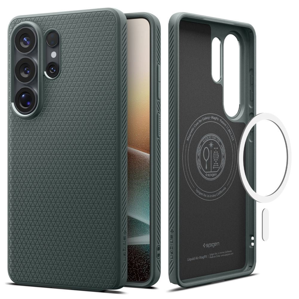 Spigen Samsung Galaxy S26 Ultra Liquid Air Bagside Cover - MagSafe Kompatibel - Grøn