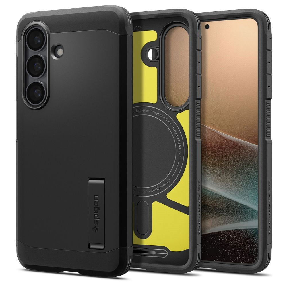 Spigen Samsung Galaxy S26+ (Plus) Tough Armor Hybrid Mobil Cover - MagSafe Kompatibel - Sort