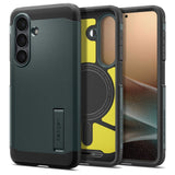 Spigen Samsung Galaxy S26+ (Plus) Tough Armor Hybrid Mobil Cover - MagSafe Kompatibel - Grøn