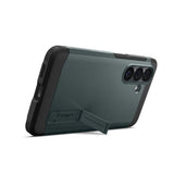 Spigen Samsung Galaxy S26 Tough Armor Hybrid Mobil Cover - MagSafe Kompatibel - Grøn