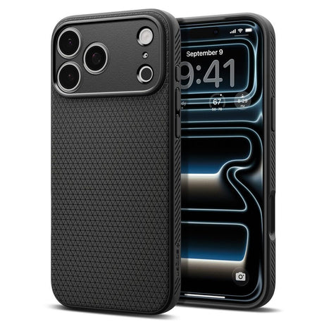 iPhone 18 Pro / 17 Pro Spigen Liquid Air Bagside Cover - Sort