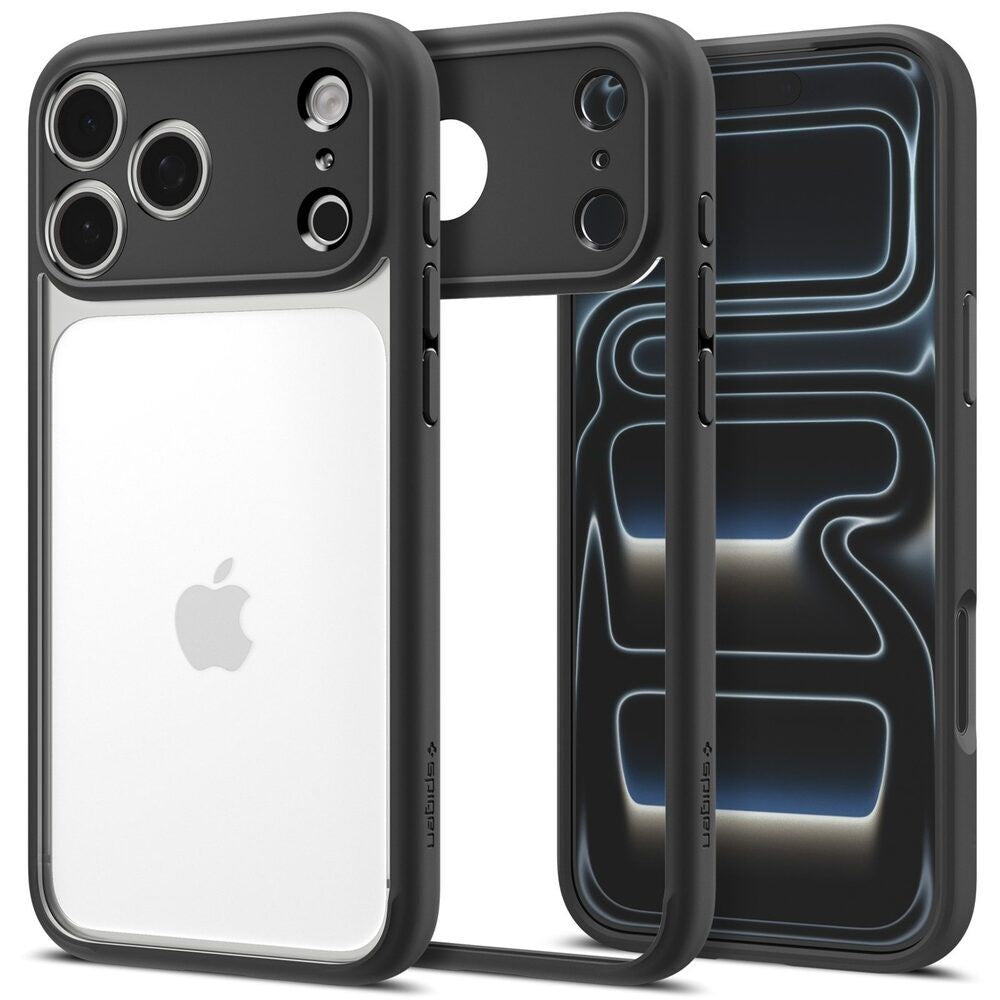 iPhone 18 Pro / 17 Pro Spigen Ultra Hybrid Bagside Cover - Mat Sort