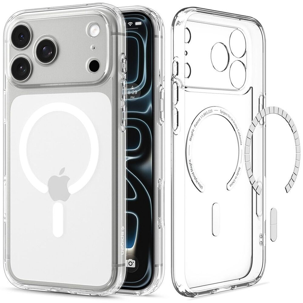 iPhone 18 Pro / 17 Pro Spigen Ultra Hybrid Bagside Cover - MagSafe Kompatibel - Gennemsigtig / Hvid