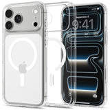 iPhone 18 Pro Max / 17 Pro Max Spigen Ultra Hybrid Bagside Cover - MagSafe Kompatibel - Gennemsigtig / Hvid