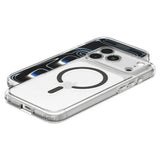 iPhone 18 Pro Max / 17 Pro Max Spigen Ultra Hybrid Bagside Cover - MagSafe Kompatibel - Gennemsigtig / Grå