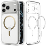 iPhone 18 Pro / 17 Pro Spigen Ultra Hybrid Bagside Cover - MagSafe Kompatibel - Gennemsigtig / Guld