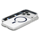 iPhone 18 Pro Max / 17 Pro Max Spigen Ultra Hybrid Bagside Cover - MagSafe Kompatibel - Gennemsigtig / Blå