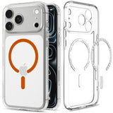 iPhone 18 Pro / 17 Pro Spigen Ultra Hybrid Bagside Cover - MagSafe Kompatibel - Gennemsigtig / Orange