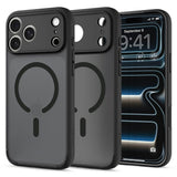 iPhone 18 Pro Max / 17 Pro Max Spigen Ultra Hybrid Bagside Cover - MagSafe Kompatibel - Mat Sort