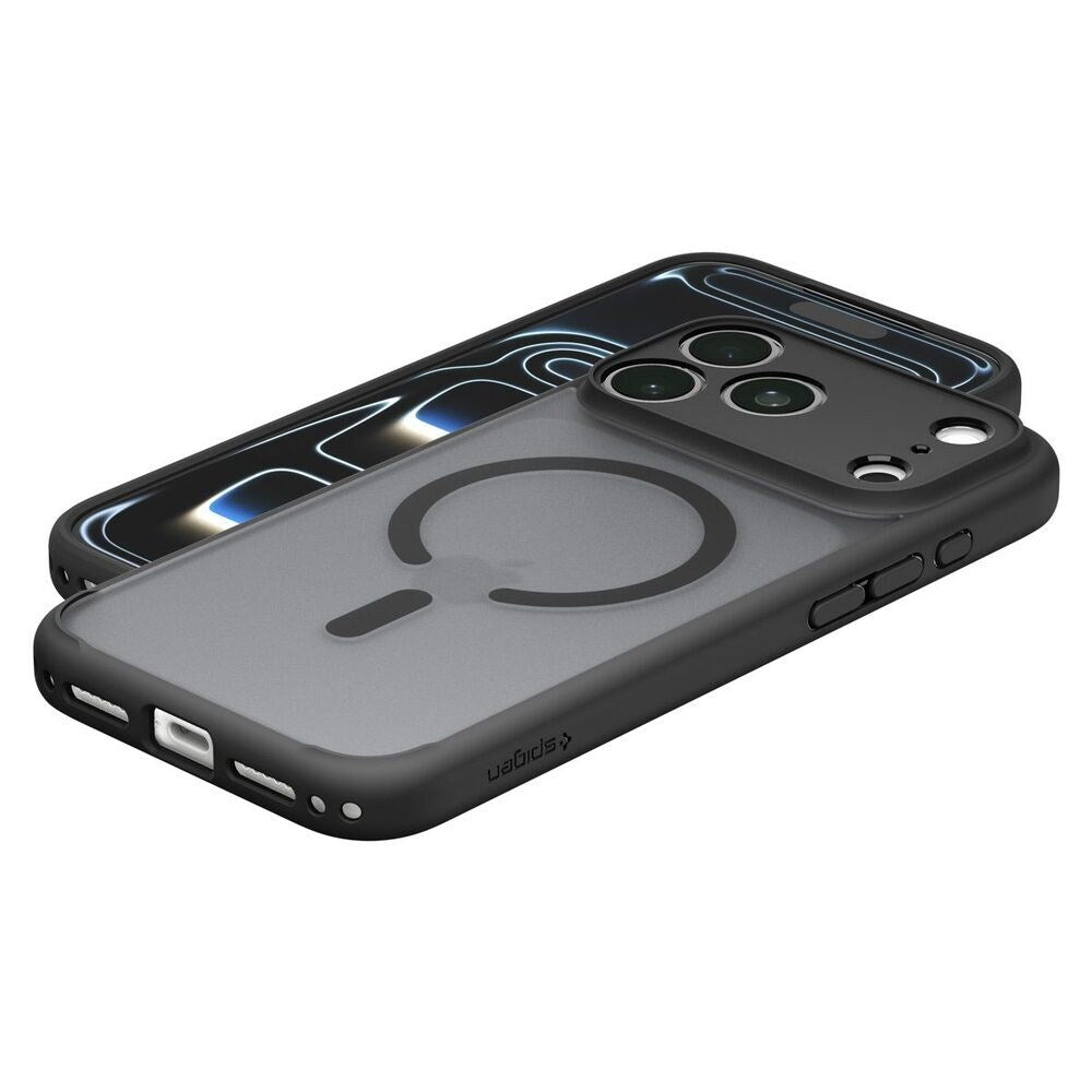 iPhone 18 Pro Max / 17 Pro Max Spigen Ultra Hybrid Bagside Cover - MagSafe Kompatibel - Mat Sort
