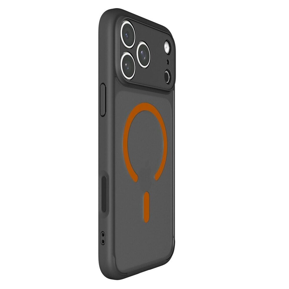 iPhone 18 Pro Max / 17 Pro Max Spigen Ultra Hybrid Bagside Cover - MagSafe Kompatibel - Mat Sort / Orange