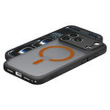 iPhone 18 Pro Max / 17 Pro Max Spigen Ultra Hybrid Bagside Cover - MagSafe Kompatibel - Mat Sort / Orange
