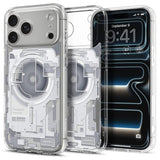 iPhone 18 Pro Max / 17 Pro Max Spigen Ultra Hybrid Bagside Cover - MagSafe Kompatibel - Gennemsigtig / Hvid
