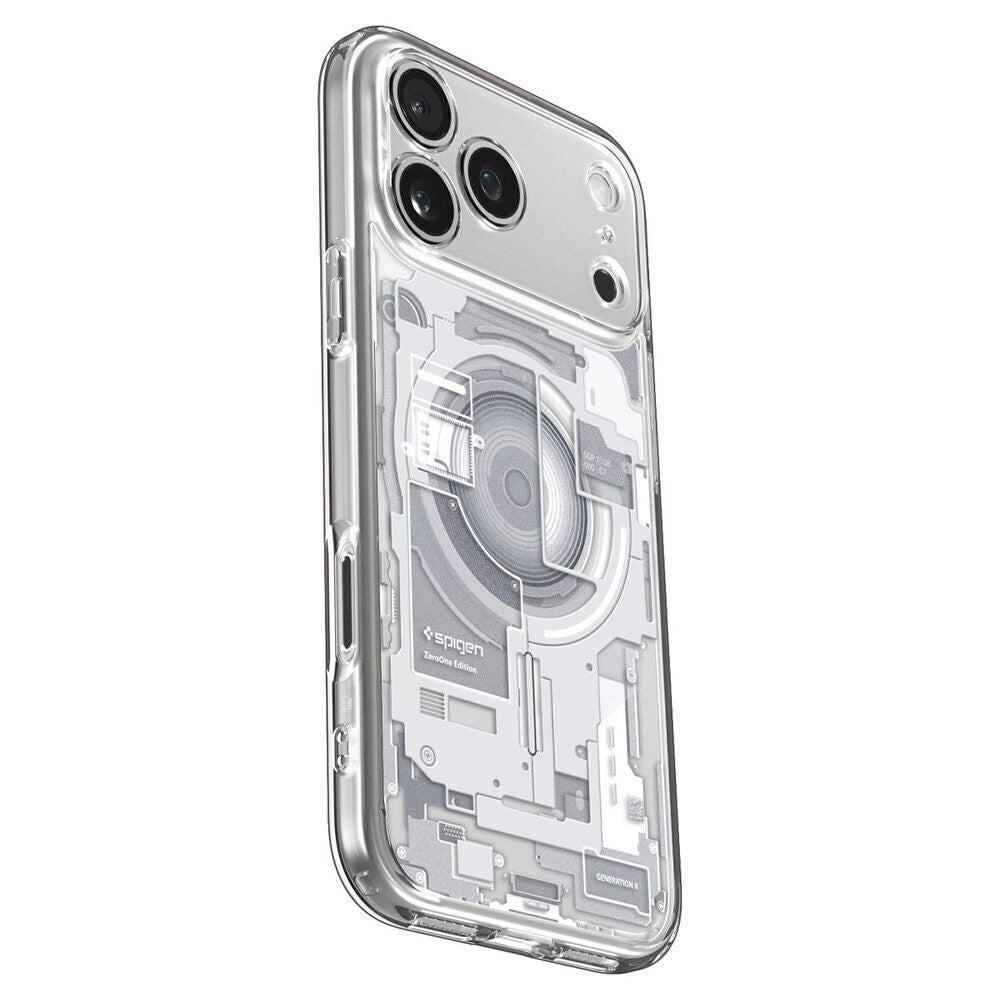 iPhone 18 Pro Max / 17 Pro Max Spigen Ultra Hybrid Bagside Cover - MagSafe Kompatibel - Gennemsigtig / Hvid