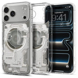 iPhone 18 Pro Max / 17 Pro Max Spigen Ultra Hybrid Bagside Cover - MagSafe Kompatibel - Gennemsigtig / Sølv