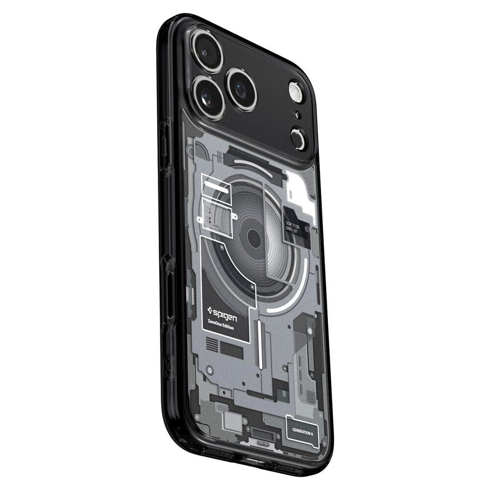 iPhone 18 Pro Max / 17 Pro Max Spigen Ultra Hybrid Bagside Cover - MagSafe Kompatibel - Gennemsigtig / Sort