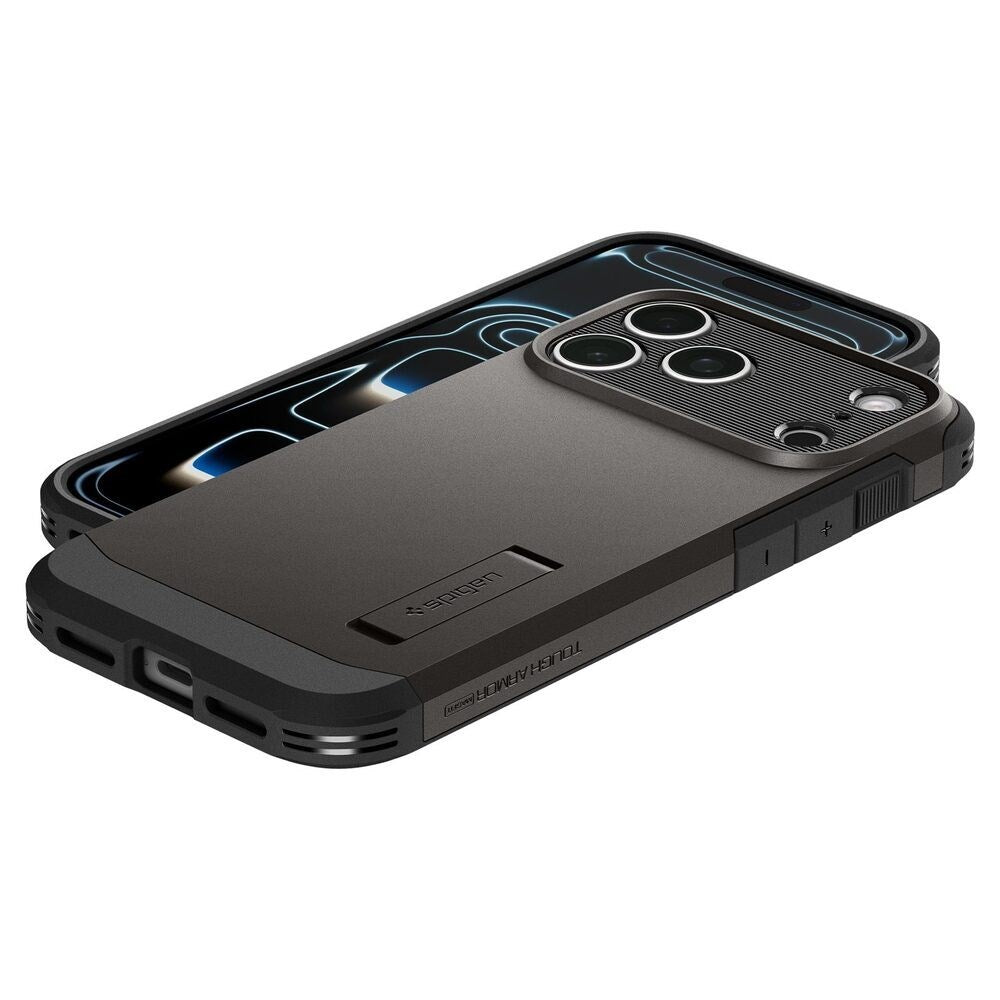 iPhone 18 Pro / 17 Pro Spigen Tough Armor T Bagside Cover - MagSafe Kompatibel - Grå