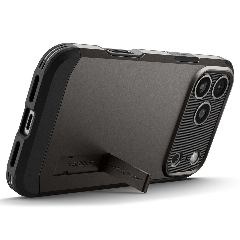 iPhone 18 Pro / 17 Pro Spigen Tough Armor T Bagside Cover - MagSafe Kompatibel - Grå