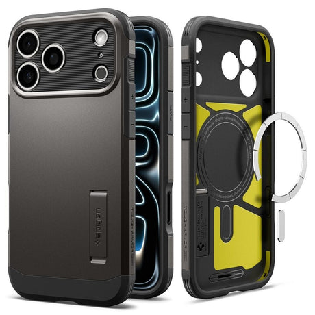 iPhone 18 Pro Max / 17 Pro Max Spigen Tough Armor T Bagside Cover - MagSafe Kompatibel - Grå