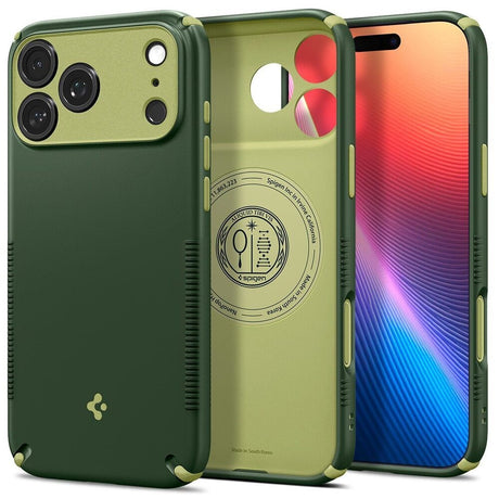 iPhone 18 Pro / 17 Pro Spigen Nano Pop Hybrid Bagside Cover - MagSafe Kompatibel - Grøn