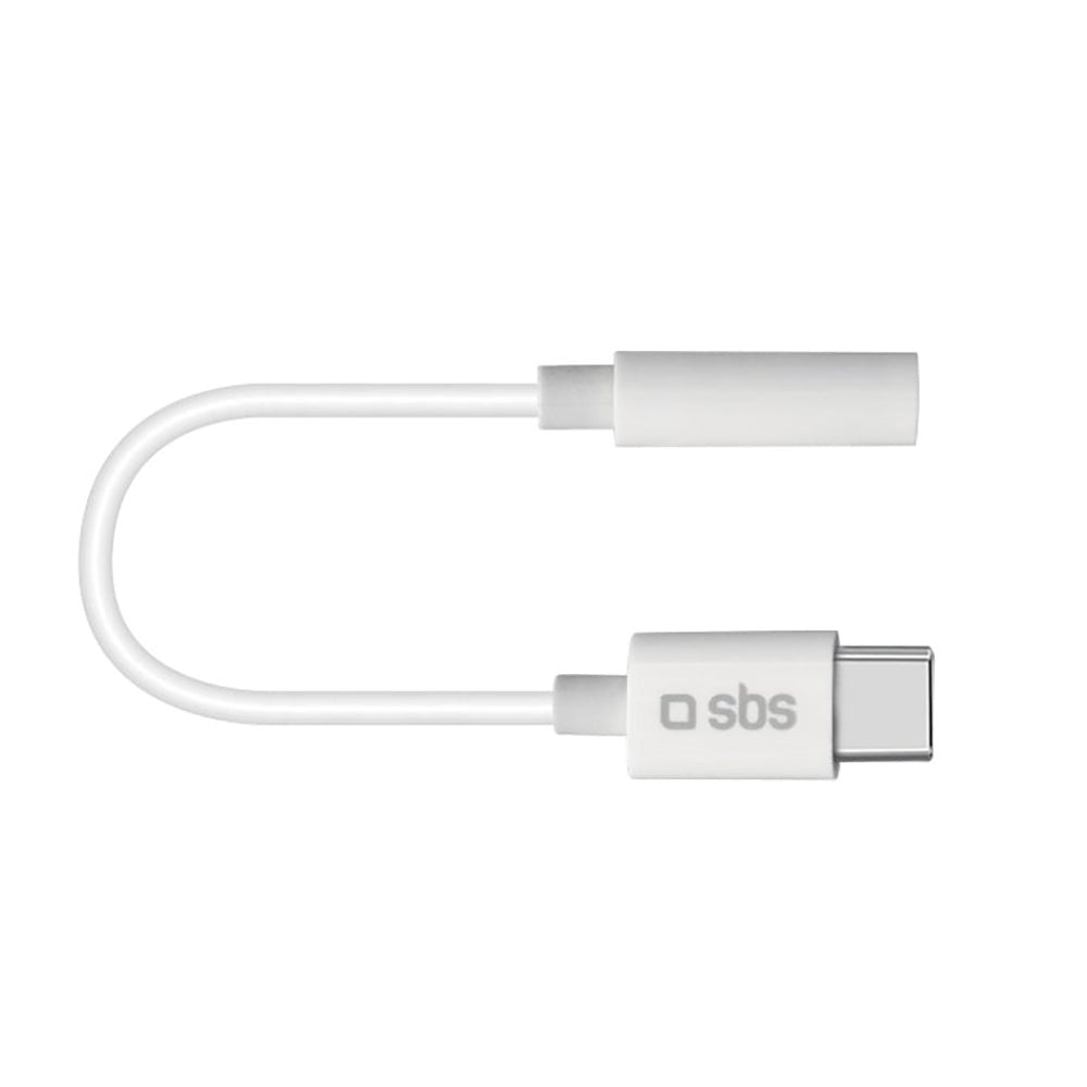 SBS USB-C til 3.5mm Jackstick Adapter - Hvid