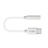 SBS USB-C til 3.5mm Jackstick Adapter - Hvid