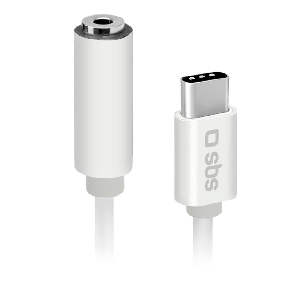 SBS USB-C til 3.5mm Jackstick Adapter - Hvid