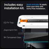 iPhone 15 Pro Max Spigen EZ Fit Glas.tR Beskyttelsesglas 2 Stk. - Privacy Filter - Case Friendly - Gennemsigtig