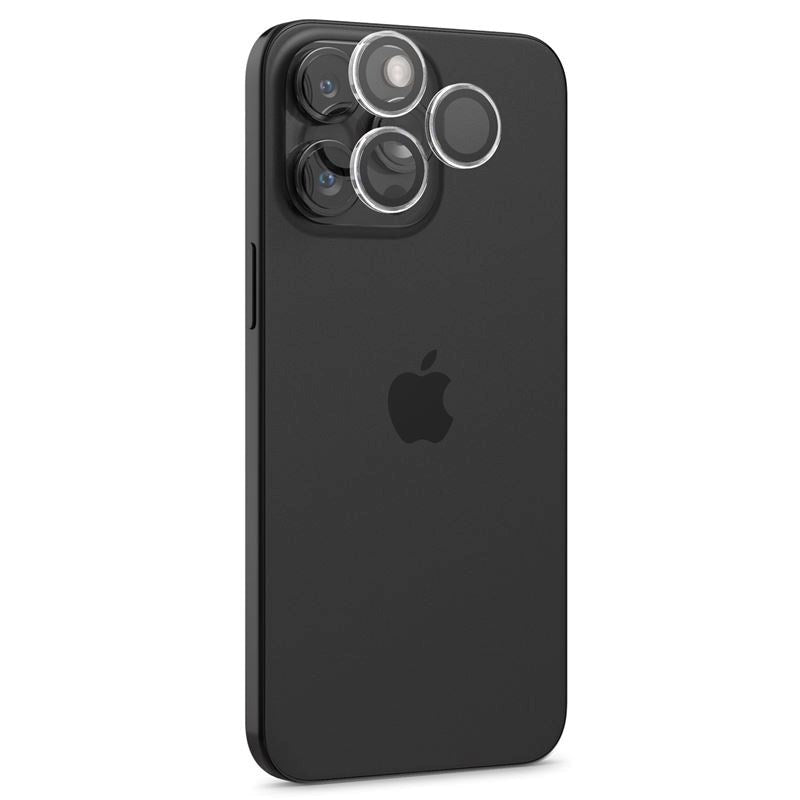 iPhone 16 Pro / 16 Pro Max Spigen EZ Fit. tR Optik Pro Kameralinse Beskyttelse - 2 Stk - Gennemsigtig