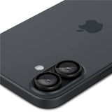 iPhone 16 / 16 Plus Spigen EZ Fit. tR Optik Pro Kameralinse Beskyttelse - 2 Stk - Gennemsigtig / Sort