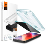 iPhone 16 Pro Spigen EZ Fit Glas.tR Skærmbeskyttelse - Privacy Filter - Case Friendly - Gennemsigtig