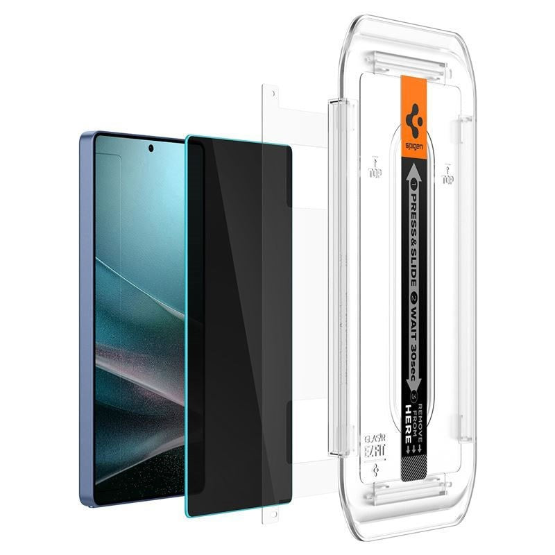Samsung Galaxy S25 Ultra Spigen Glass tR EZ Fit HD Skærmglas - Privacy - 2 stk - Gennemsigtig