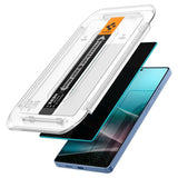 Samsung Galaxy S25 Ultra Spigen Glass tR EZ Fit HD Skærmglas - Privacy - 2 stk - Gennemsigtig