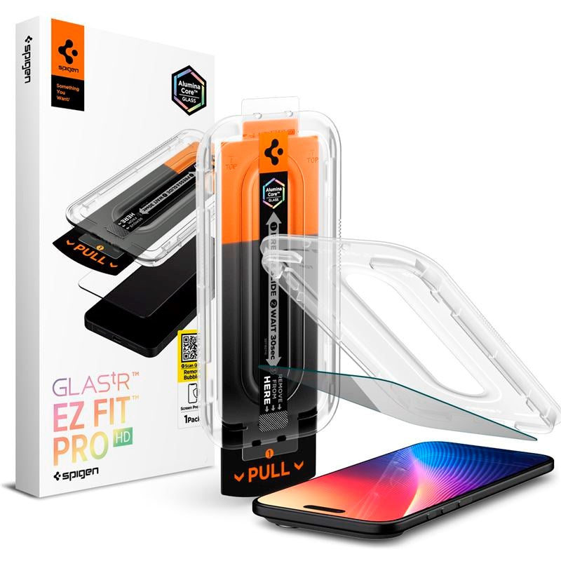 Spigen iPhone Air Glass tR EZ Fit Pro HD Skærmbeskyttelsesglas - Privacy Funktion - Gennemsigtig