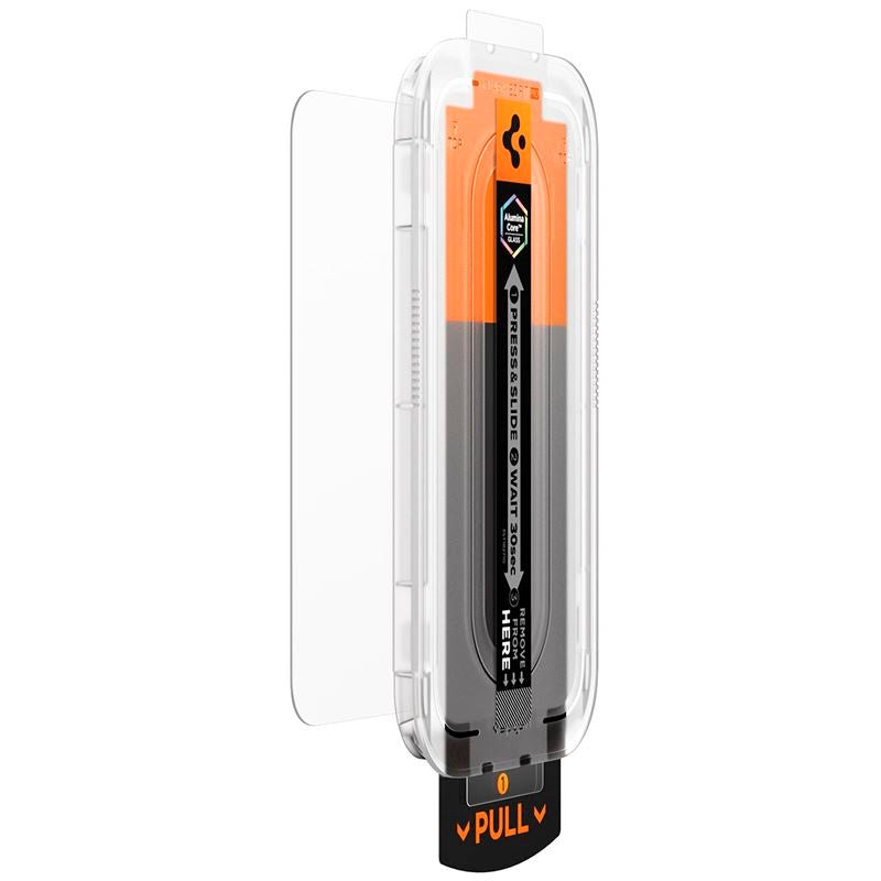 Spigen iPhone 17 Pro Max / 16 Pro Max Glass tR EZ Fit Pro HD Skærmbeskyttelsesglas - Privacy Funktion - Gennemsigtig