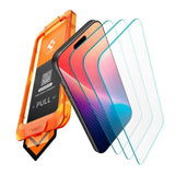 iPhone 17 Pro Spigen Beskyttelsesglas m. AlignMaster - 3 stk. - Gennemsigtig