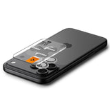 iPhone 17 Pro / 17 Pro Max / 16 Pro / 16 Pro Max / 15 Pro / 15 Pro Max / 14 Pro / 14 Pro Max Spigen Glass tR EZ Fit Optik Pro Kameraglas - 2 stk - Sølv