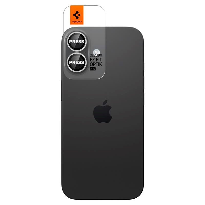 Spigen - iPhone 17 - Glass tR EZ Fit Optik Pro Kameralinsebeskyttelsesglas - 2 stk - Sølv
