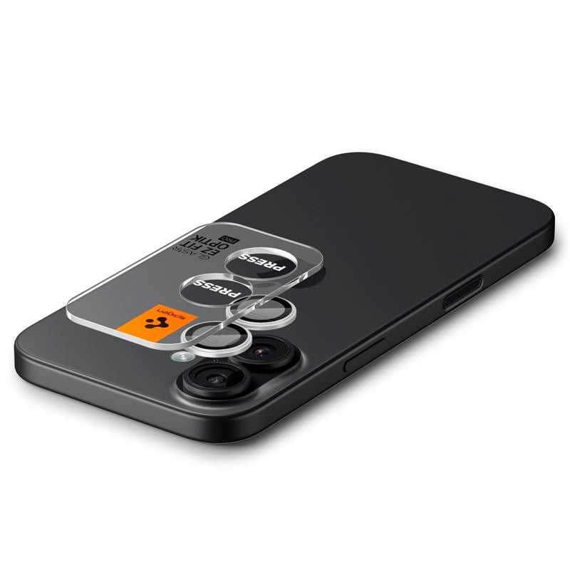 Spigen - iPhone 17 - Glass tR EZ Fit Optik Pro Kameralinsebeskyttelsesglas - 2 stk - Sølv