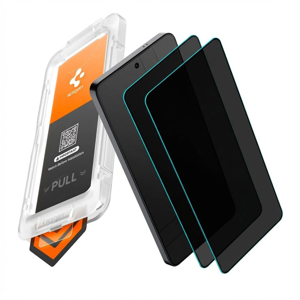 Spigen Samsung Galaxy S26 Ultra Glass tR EZ Fit Pro HD Skærmglas - Privacy - 2 stk - Gennemsigtig