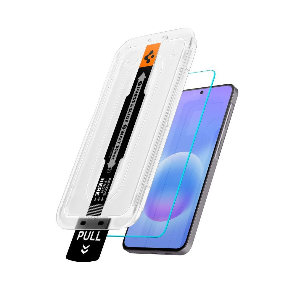 Samsung Galaxy A57 - Spigen EZ Fit Glas tR Skærmbeskyttelse - 2 stk - Case Friendly - Gennemsigtig