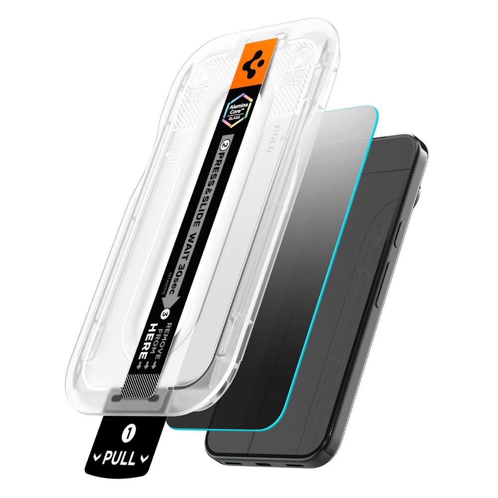 Google Pixel 11 Pro / 10 Pro / 9 Pro / 9 Spigen Glass tR EZ Fit Pro Beskyttelsesglas - Privacy - 2 stk - Gennemsigtig